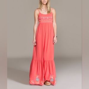 Flying Tomato Embroidered Maxi Dress